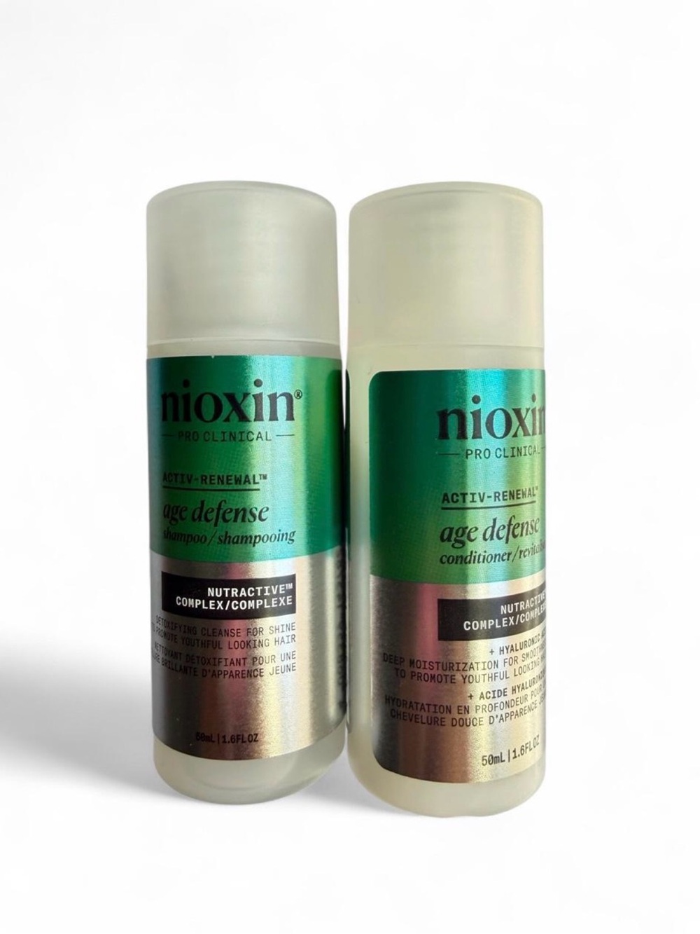Nioxin Age Defense Shampoo & Conditioner Duo Brand New Travel Size